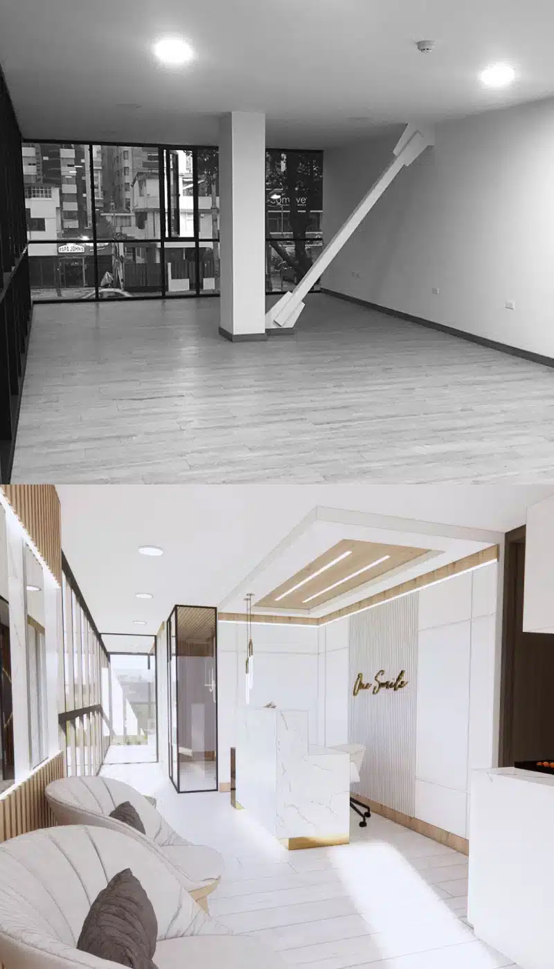 Diseño de interiores consultorios en Ecuador