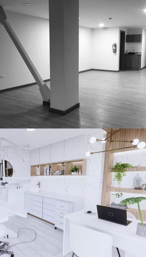 Diseño de interiores consultorios en Ecuador