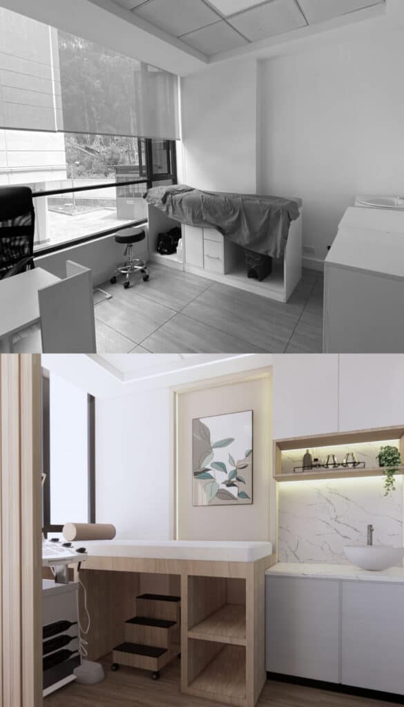 Diseño de interiores consultorios en Ecuador
