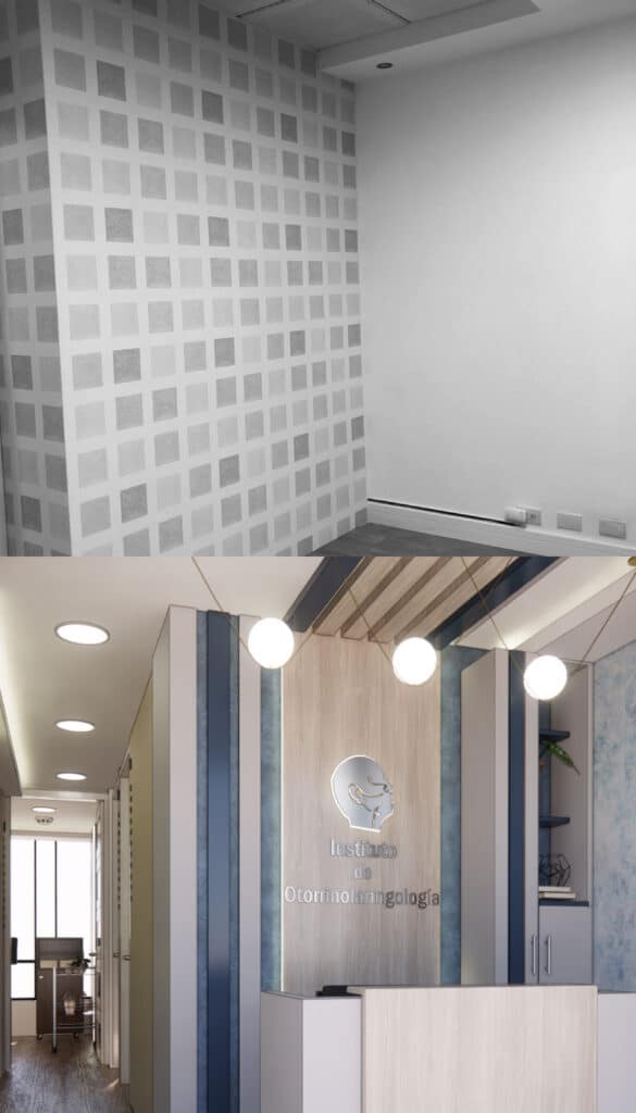 Diseño de interiores consultorios en Ecuador
