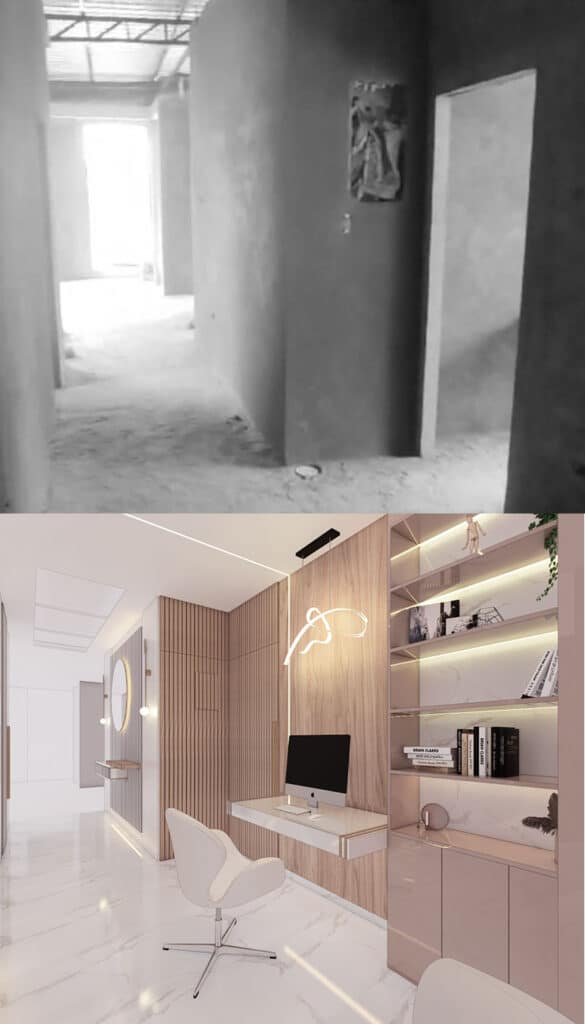 Diseño de casas en obra gris en Ecuador