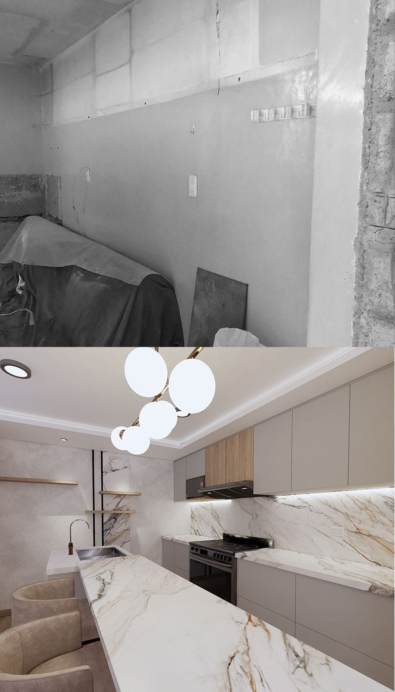 Diseño de casas en obra gris en Ecuador