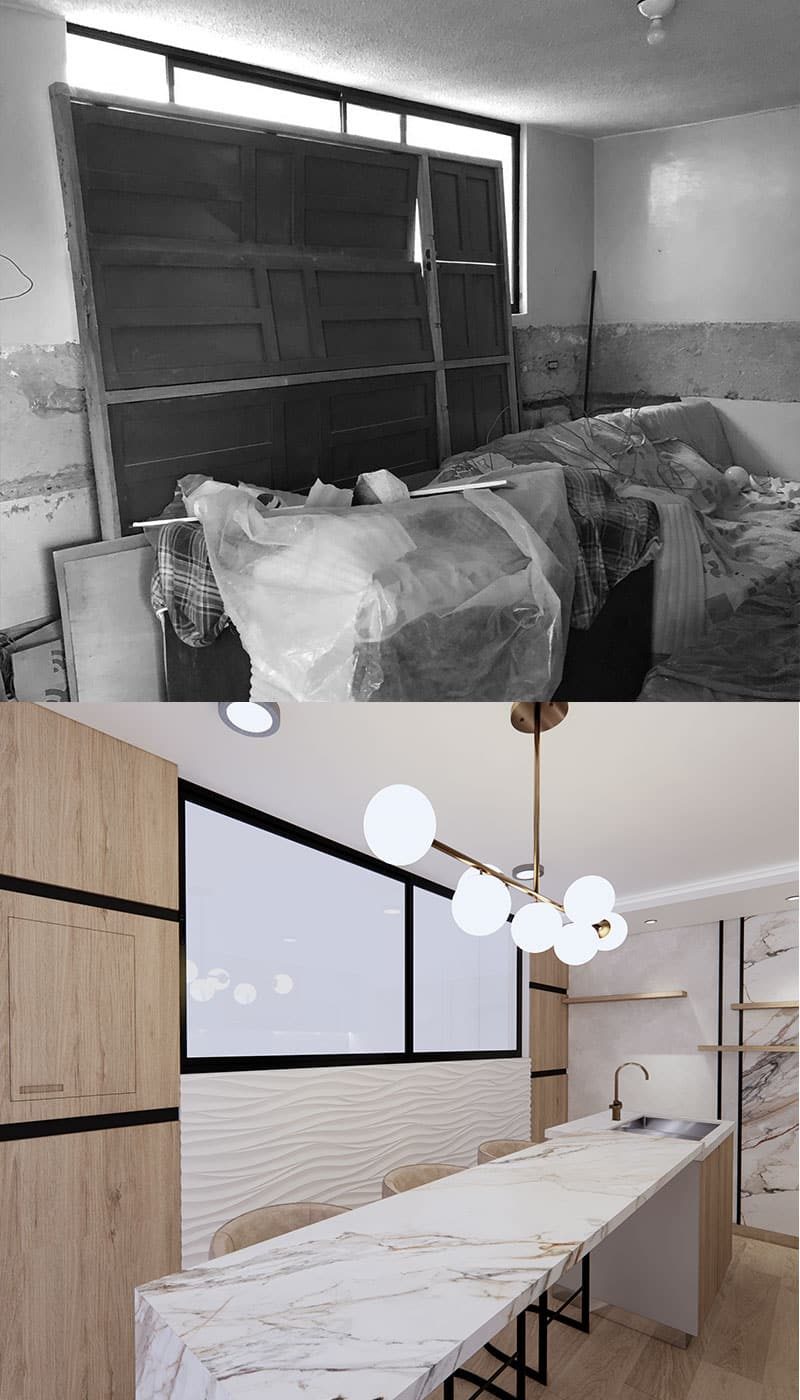 Diseño de casas en obra gris en Ecuador