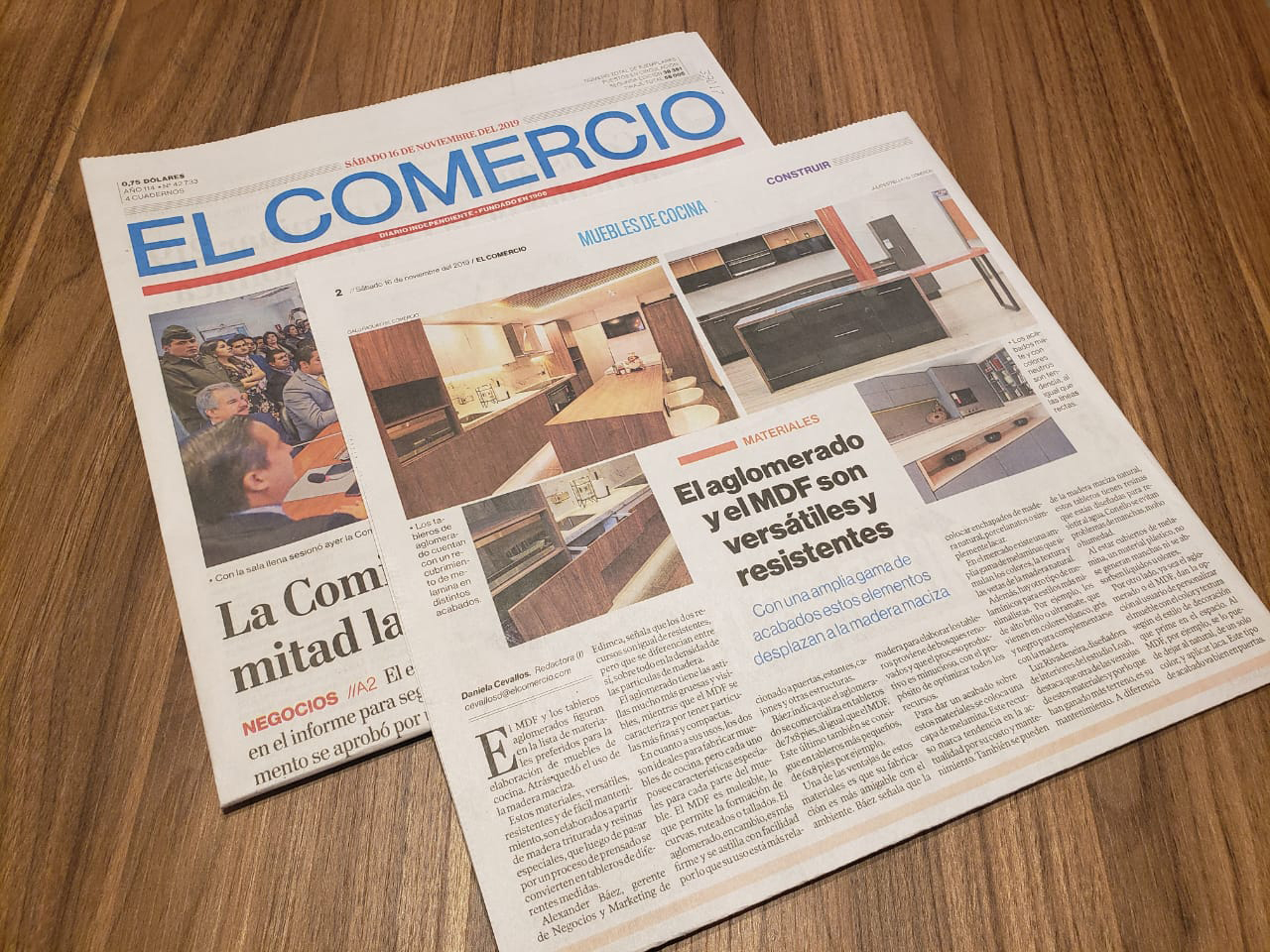 Foto 1 del imagenesNota del proyecto EL AGLOMERADO Y EL MDF SON VERSÁTILES Y RESISTENTES realizado por Loah Diseño interior