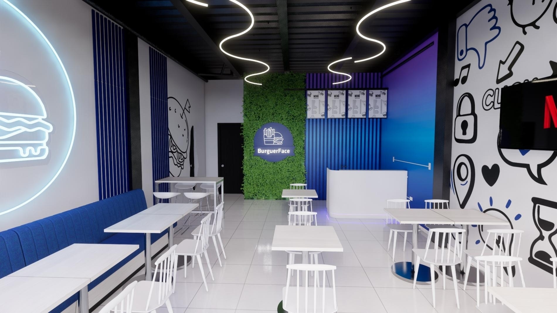 Foto 1 del imagenesDespues del proyecto BURGUERFACE realizado por Loah Diseño interior