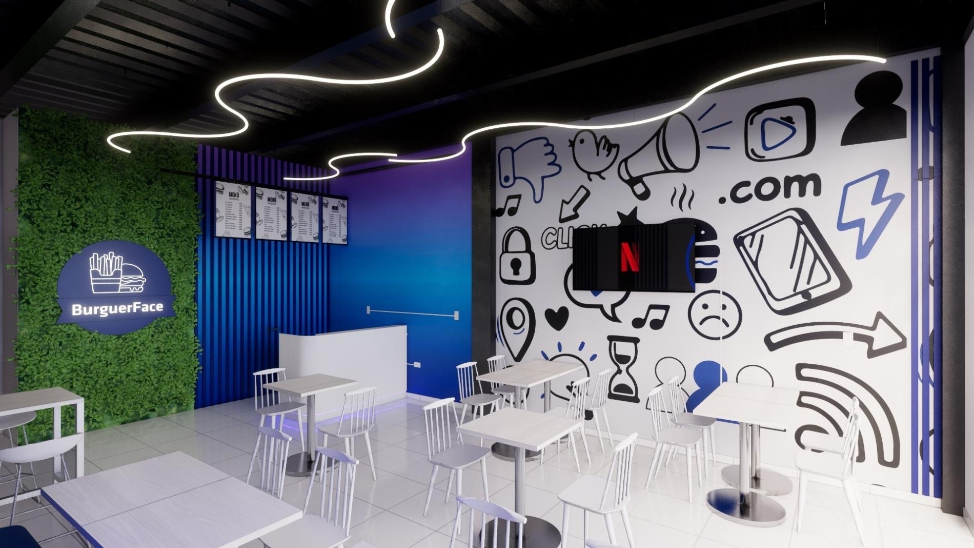 Foto 3 del imagenesDespues del proyecto BURGUERFACE realizado por Loah Diseño interior