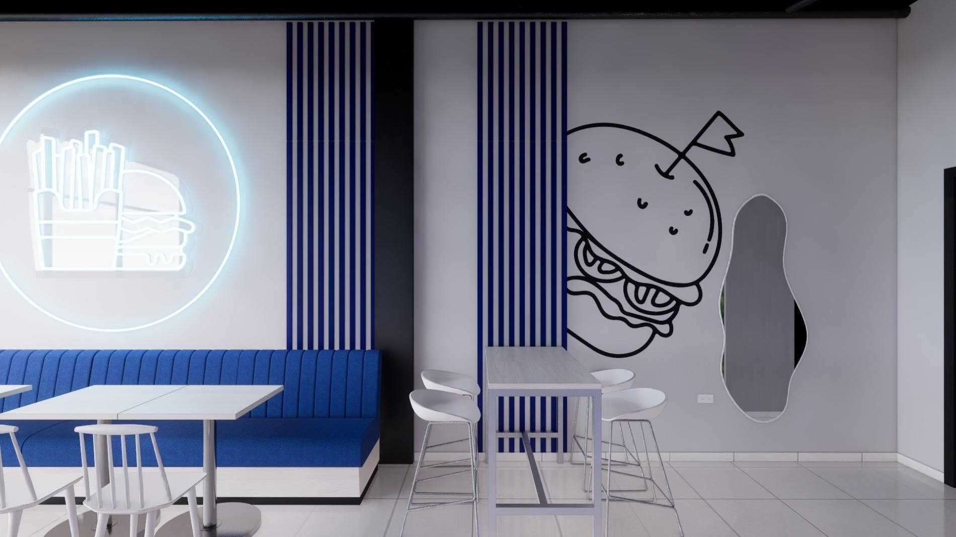 Foto 4 del imagenesDespues del proyecto BURGUERFACE realizado por Loah Diseño interior