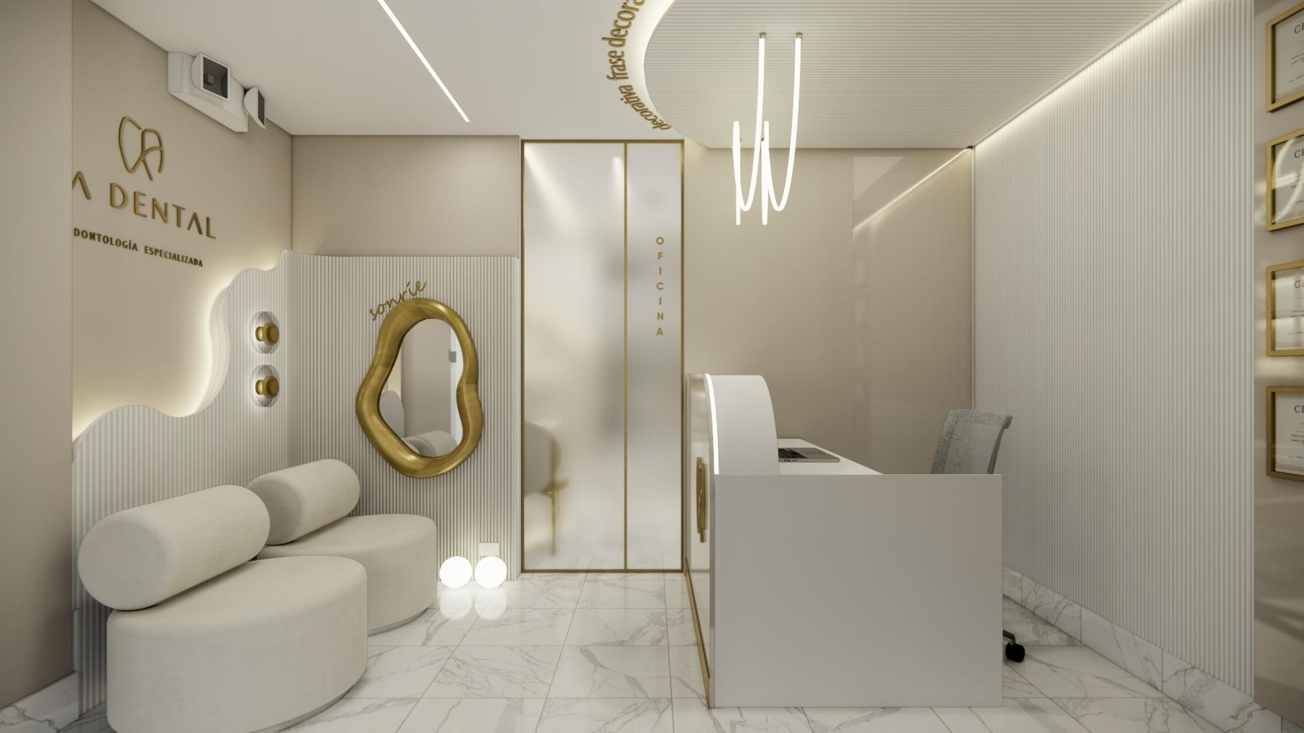 Foto del proyecto CA DENTAL, despues de realizar el proyecto de LOAH Diseño interior