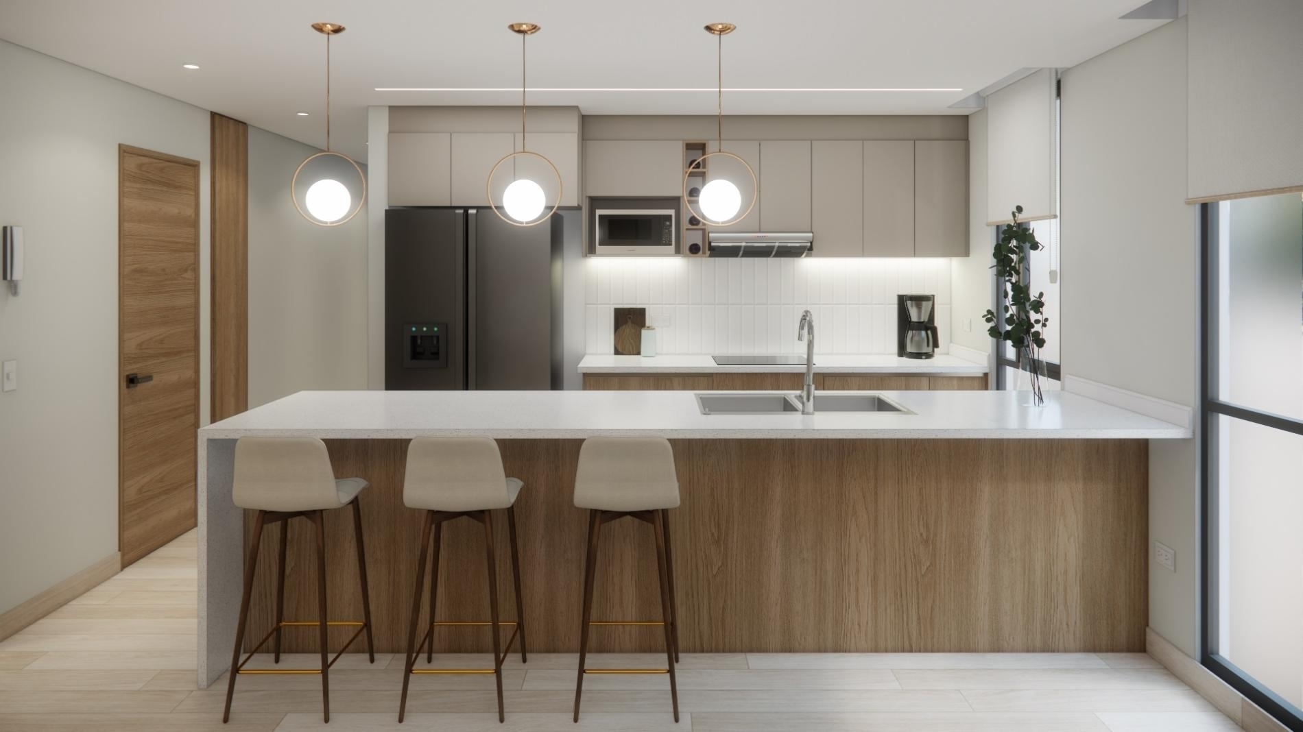 Foto del proyecto COCINA PC, despues de realizar el proyecto de LOAH Diseño interior