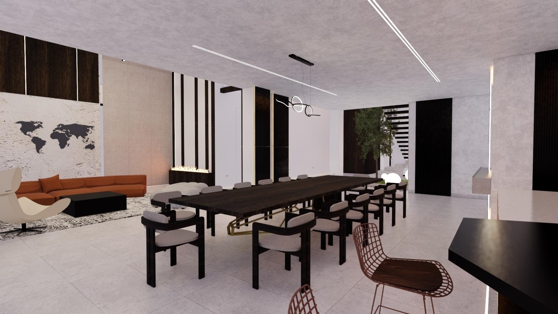 Foto del proyecto COMEDOR RESIDENCIA FY, despues de realizar el proyecto de LOAH Diseño interior