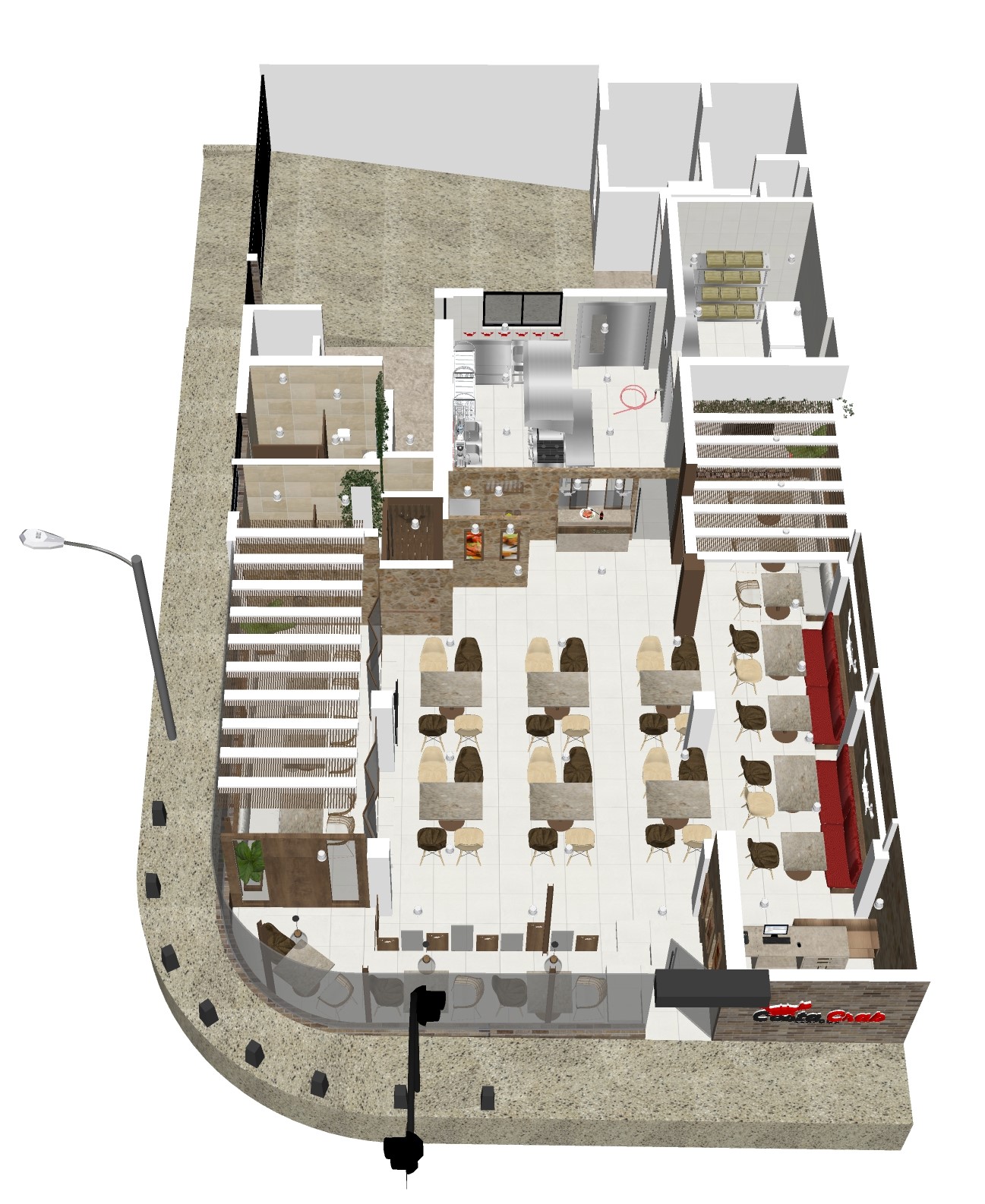 Foto 1 del imagenesVisualizacion del proyecto Costa Crab realizado por Loah Diseño interior