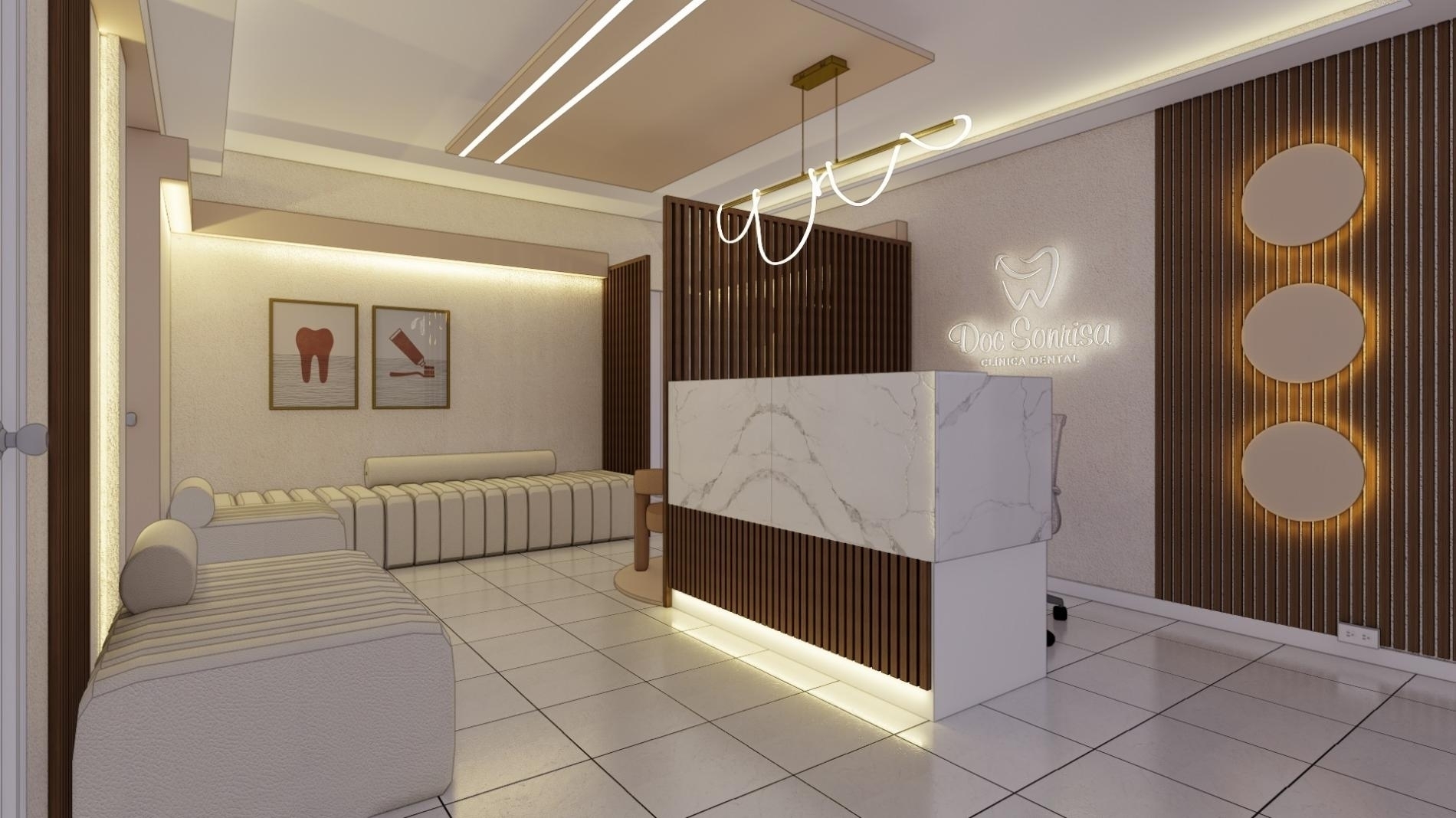 Foto del proyecto DOC.SONRISA, despues de realizar el proyecto de LOAH Diseño interior