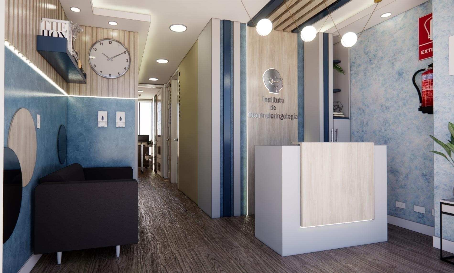 Foto del proyecto INSTITUTO OTORRINO, despues de realizar el proyecto de LOAH Diseño interior