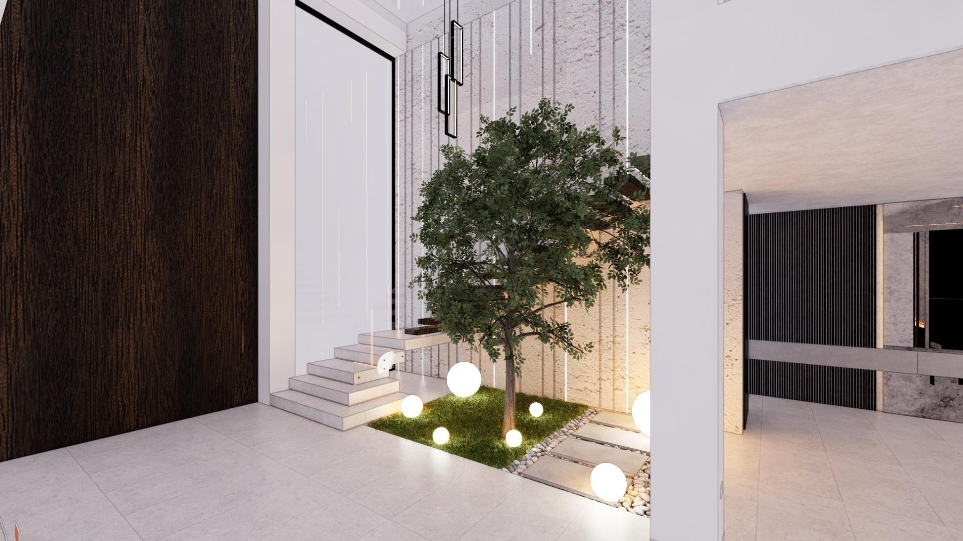 Foto del proyecto JARDÍN INTERIOR RESIDENCIA FY, despues de realizar el proyecto de LOAH Diseño interior