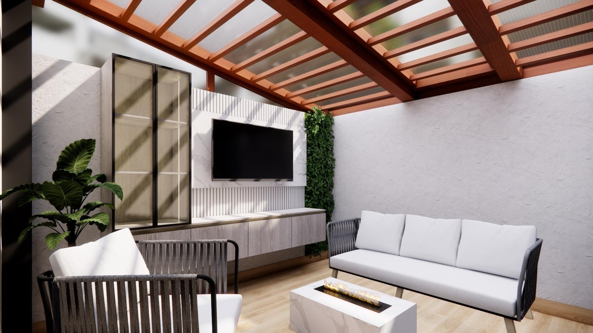 Foto del proyecto PATIO EL, despues de realizar el proyecto de LOAH Diseño interior