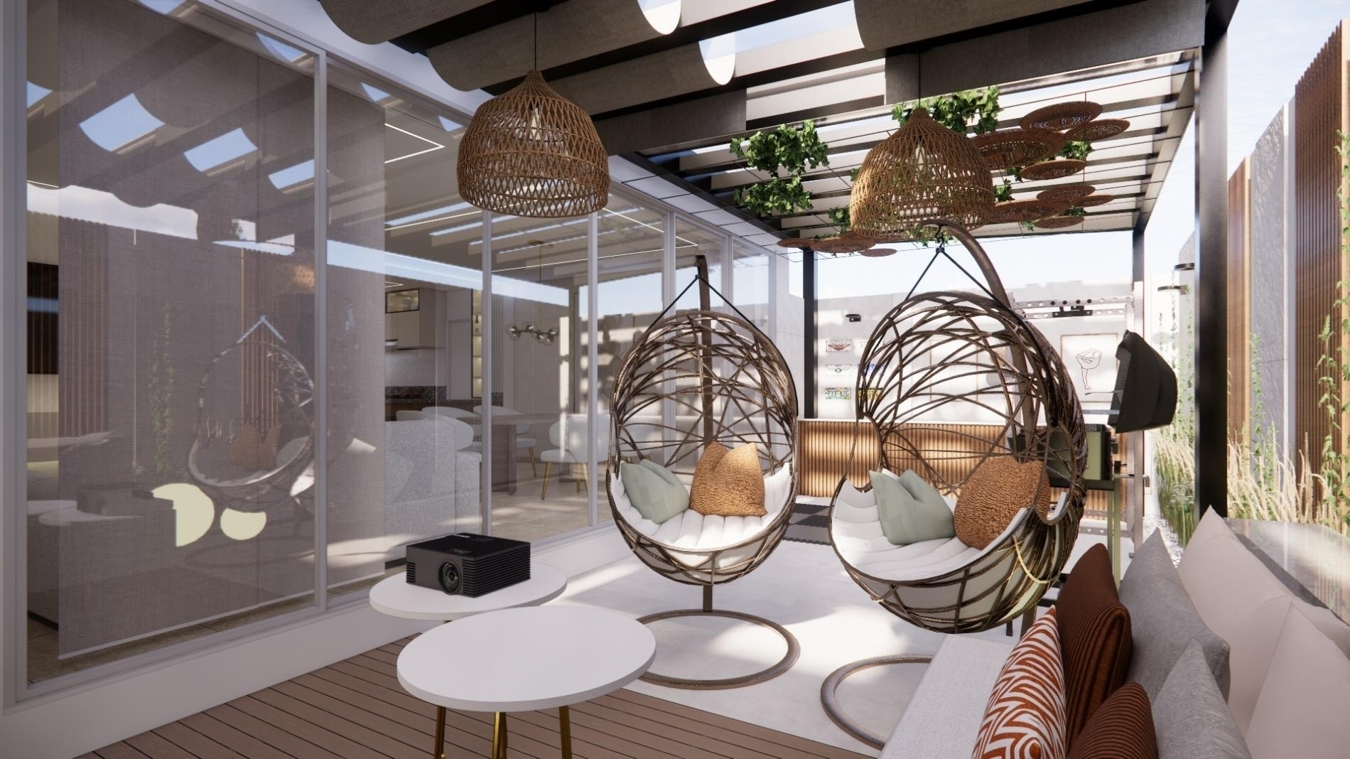 Foto del proyecto PATIO YM, despues de realizar el proyecto de LOAH Diseño interior