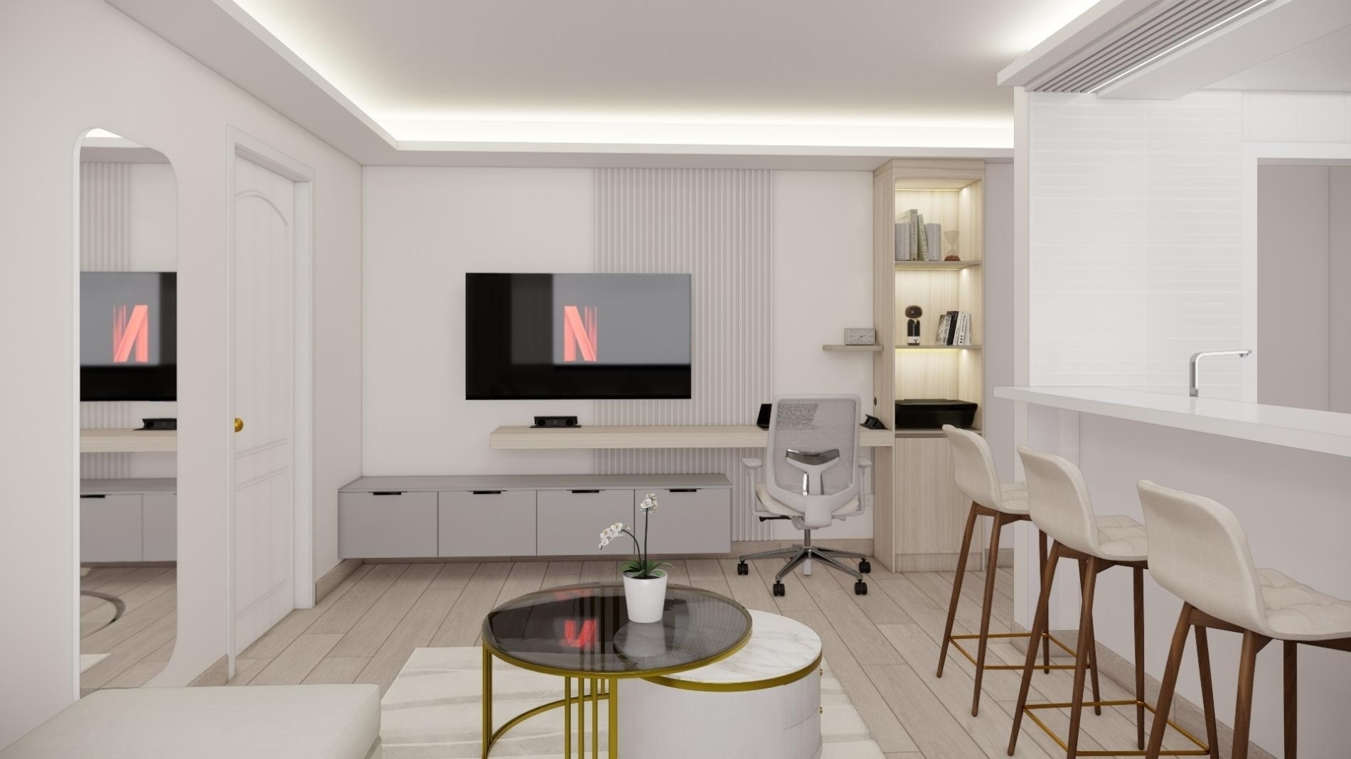 Foto del proyecto SALA AL, despues de realizar el proyecto de LOAH Diseño interior