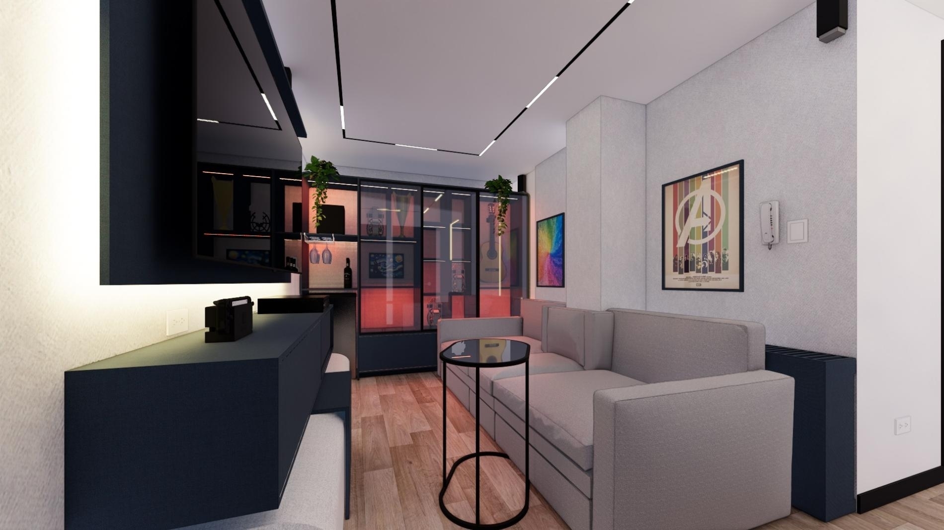 Foto 2 del imagenesDespues del proyecto SALA DE TV FO realizado por Loah Diseño interior