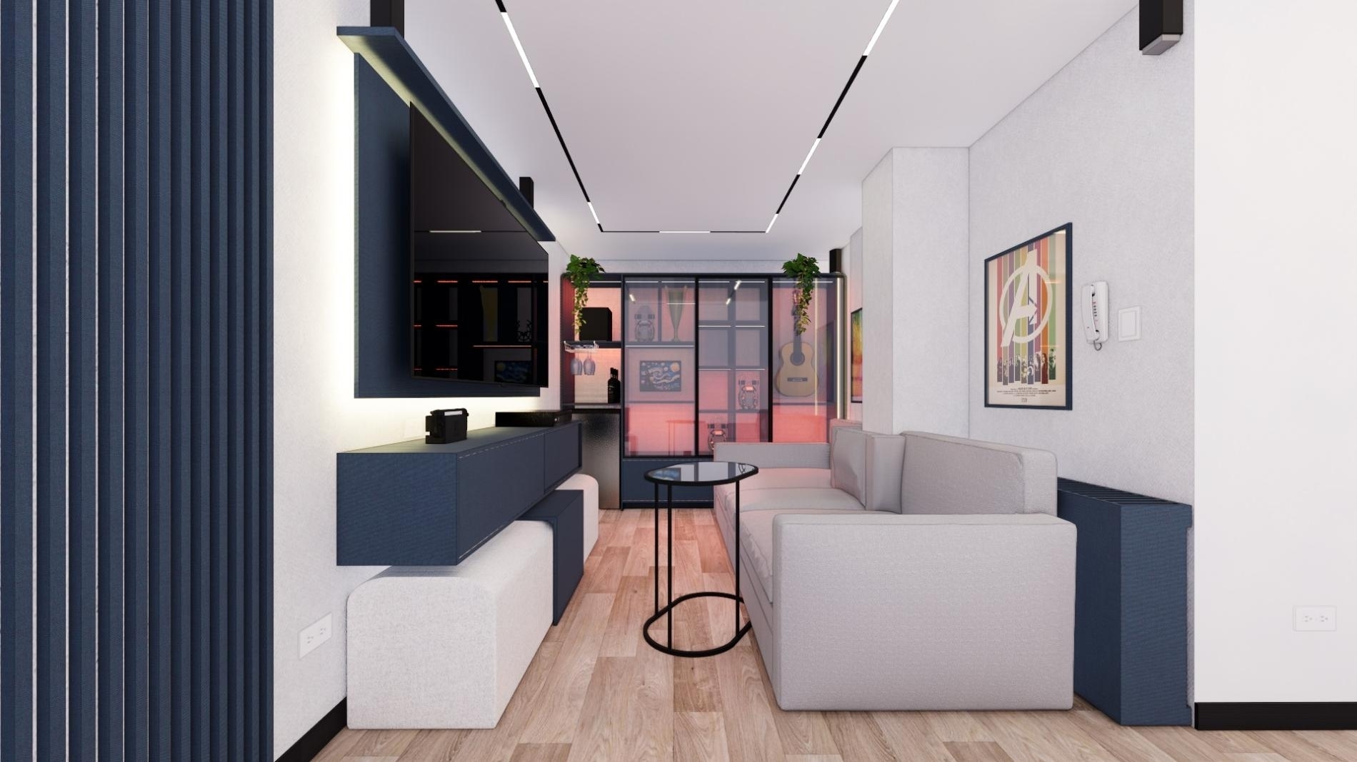 Foto 3 del imagenesDespues del proyecto SALA DE TV FO realizado por Loah Diseño interior