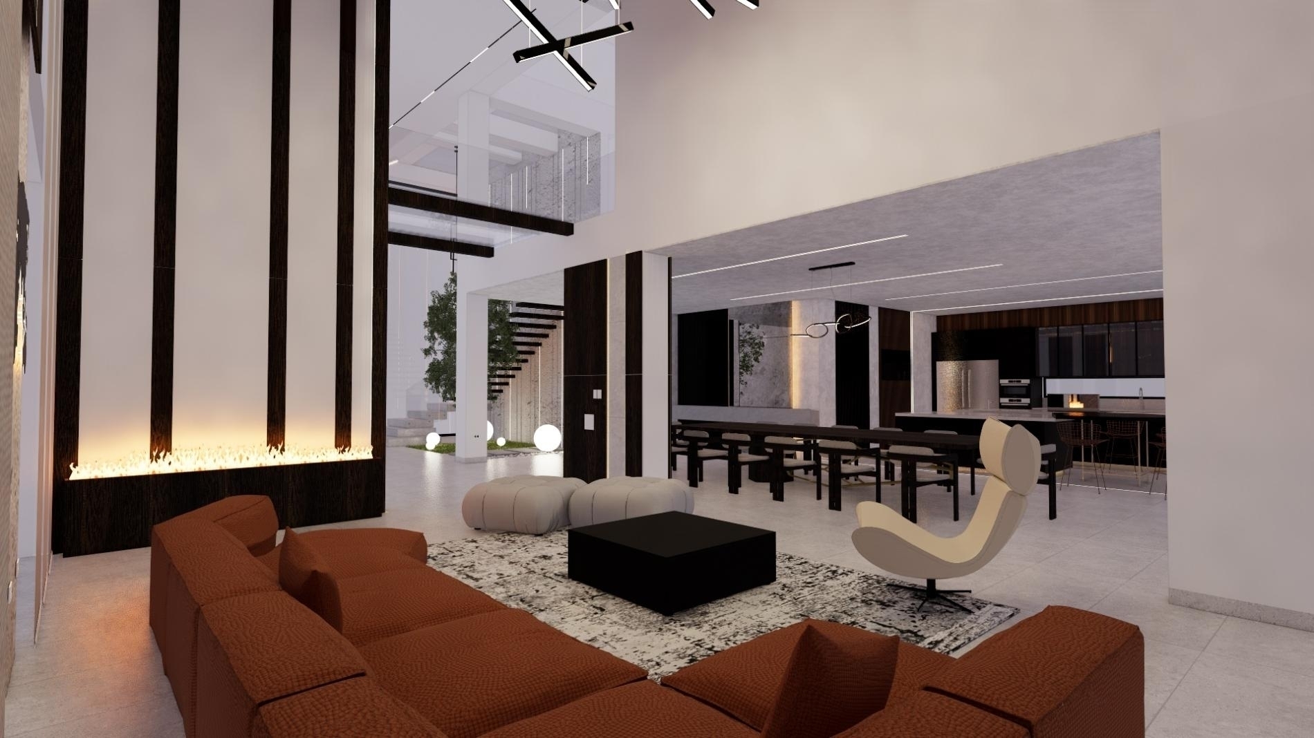 Foto del proyecto SALA RESIDENCIA FY, despues de realizar el proyecto de LOAH Diseño interior