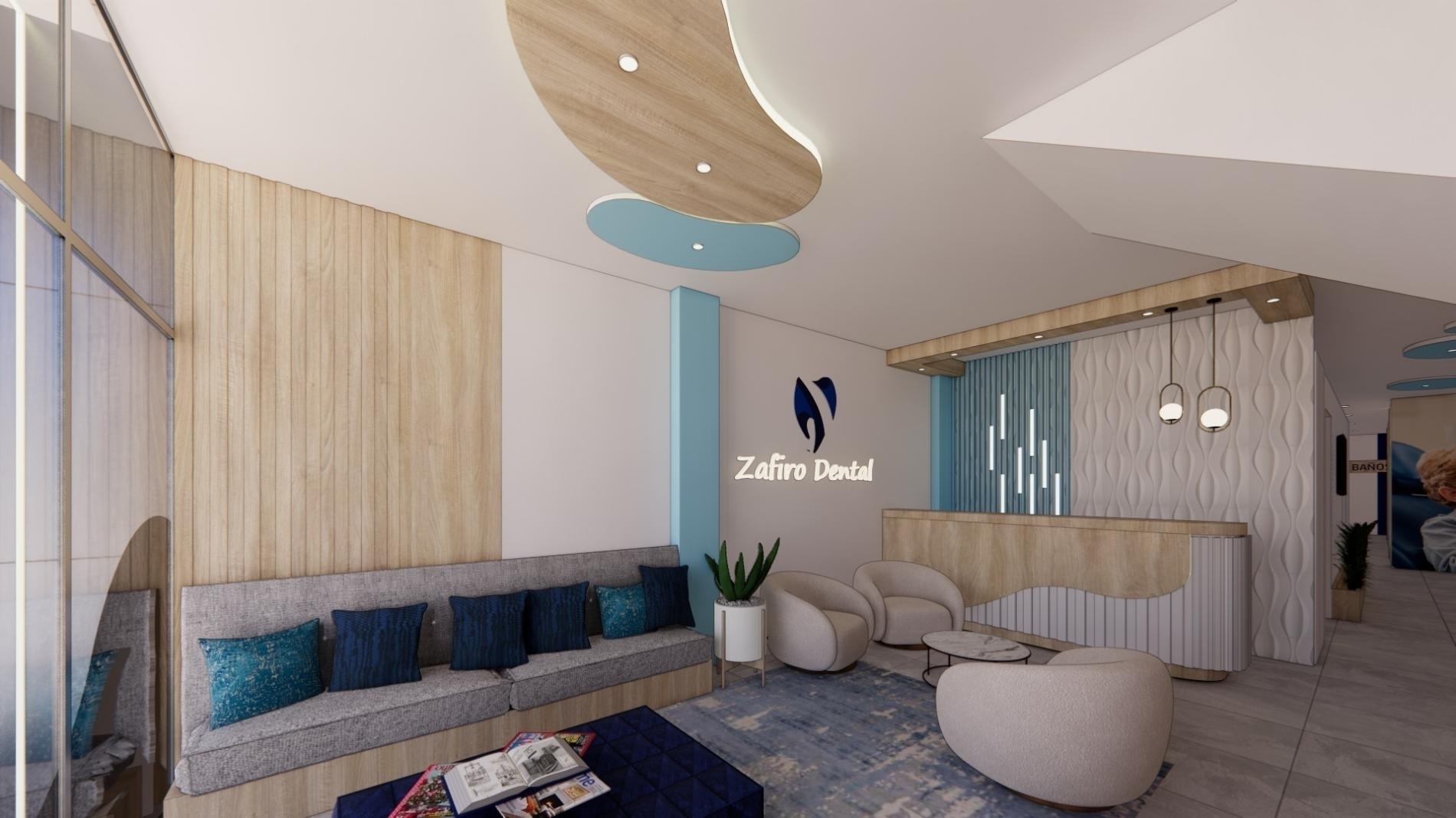 Foto del proyecto ZAFIRO DENTAL SUR, despues de realizar el proyecto de LOAH Diseño interior