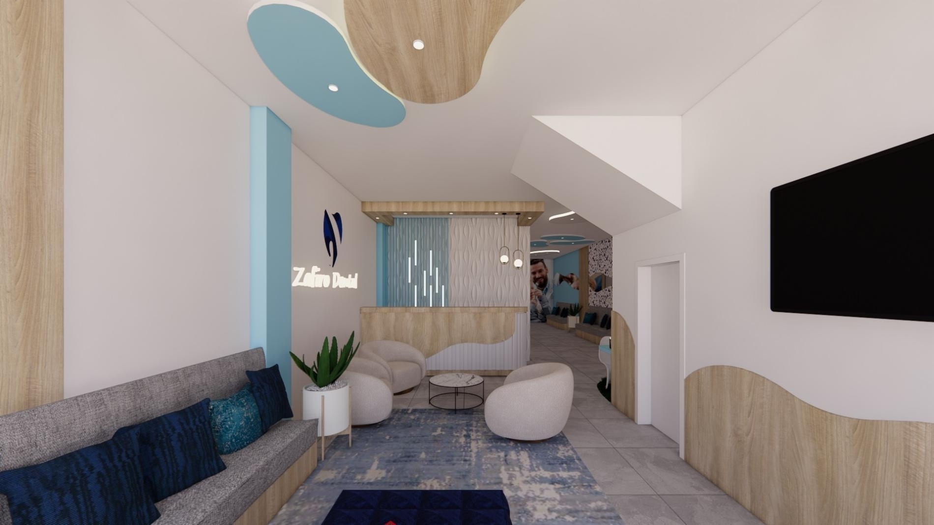 Foto 2 del imagenesDespues del proyecto ZAFIRO DENTAL SUR realizado por Loah Diseño interior